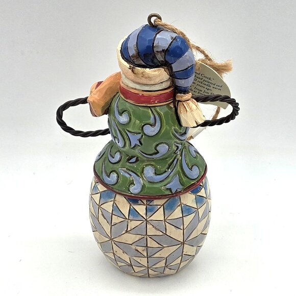 Jim Shore Snowman Holding Christmas Nativity Ornament 4034404 Retired No Box - Picture 4 of 10